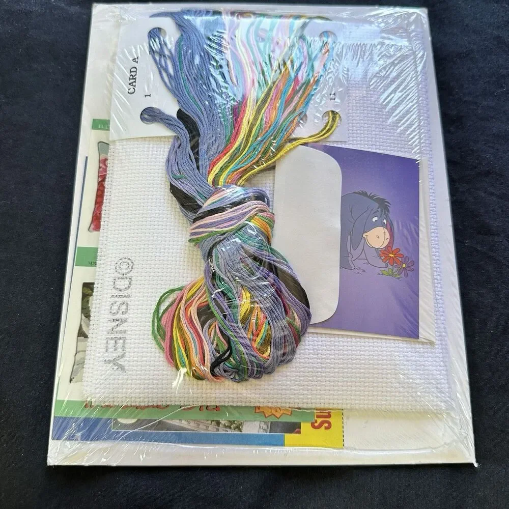 Disney Eeyore Butterflies Counted Cross Stitch Kit 1134-30 Janlynn 11” x 14” USA